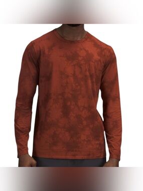 Lululemon The Fundamental Shirt Men’s Extra Large New Tide Shibori Date Brown